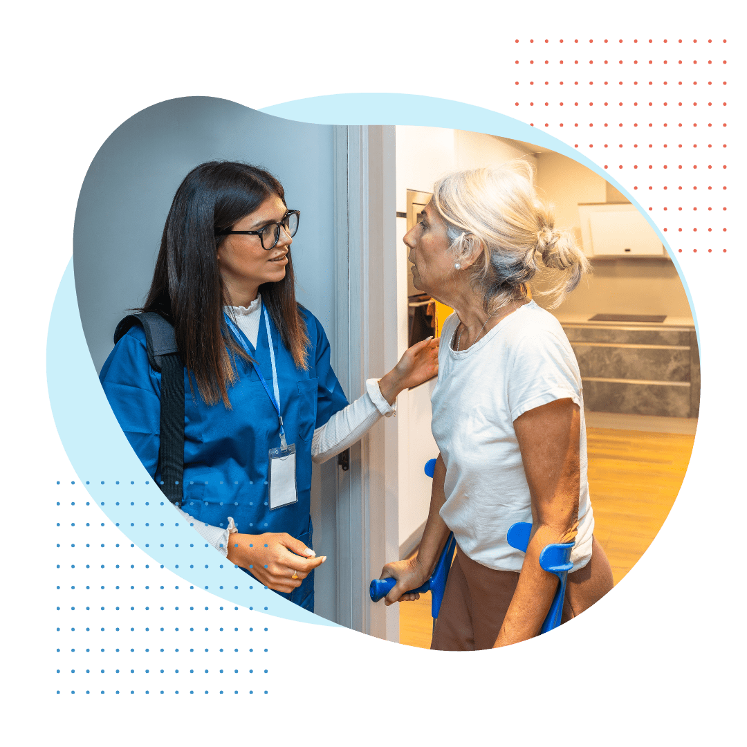 nurse and patient