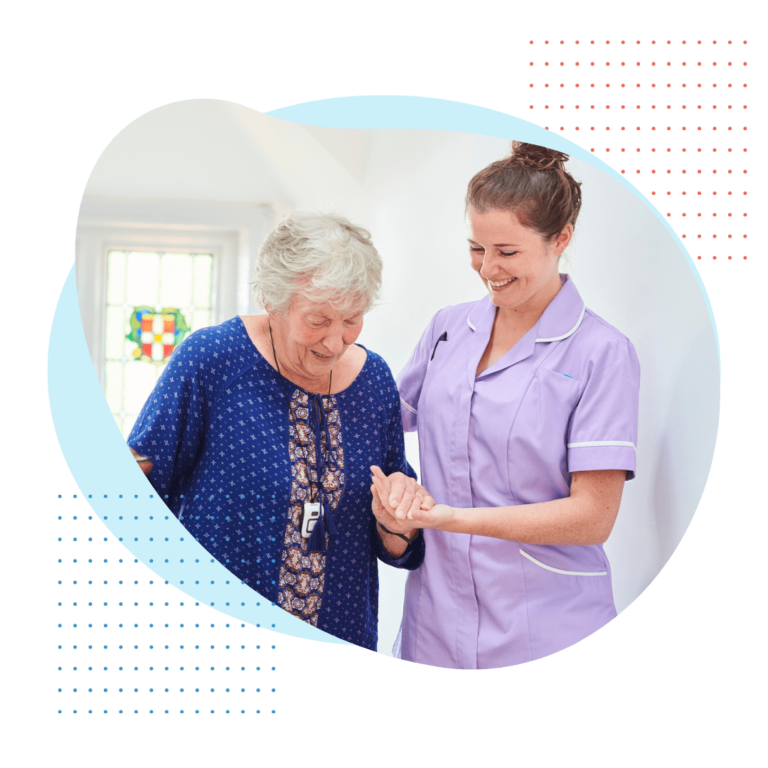 A professional and knowledgeable male Best Care concierge care specialist, wearing a polished navy blazer over a polo shirt (branded), is presenting a customized wellness and activity plan on a tablet to a senior couple. The environment is warm and prestigious.